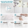 thumbnail image 4 of No Hook Shower Curtain, Spring Floral Shower Curtains for Bathroom with See Through Top Window, Watercolor Summer Elegant Botanical Waterproof & Washable Bath Curtain Standard 72"x72", 4 of 9