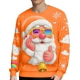 thumbnail image 4 of Ugly Christmas Sweater Men Funny Santa Graphic Ugly Sweater Christmas Sweatshirt Couples Xmas Party Pullover Shirts, 4 of 5