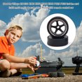 thumbnail image 2 of 4 Pcs RC Model Car Wheel Rim Simulation Upgraded Modification Vehicle Wheels Assembly Replacement for WLtoys K969 K979 K989 K999 Black, 2 of 6