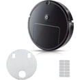 thumbnail image 2 of Robot Vacuum Cleaner Sweeping Automatic Slim Quiet Cleans Hard Floors to Pile Carpets Integral Memory Multiple Cleaning Vacuums for and Carpet (Black, One Size), 2 of 7