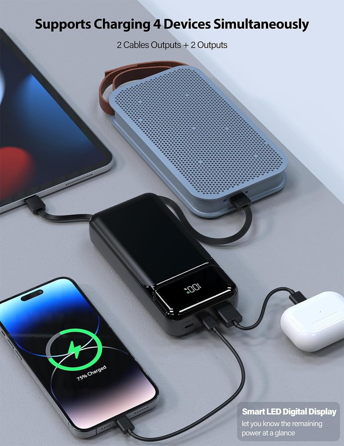 22.5W PD Fast Charge 10000mAh Power Bank for Samsung Galaxy A15