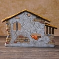 thumbnail image 4 of Hand-Painted Resin Manger Nativity Ornament Colorful Scene Religious Gift for Christmas Home Decoration Detailed Figures Tabletop Display Family Education Activity Holiday Gift Idea, 4 of 5