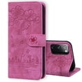 thumbnail image 2 of for Samsung Galaxy S20 FE Wallet Case, Flower Embossed Premium PU Leather Flip Protective Purse Cover with Card Slots Cash Holder and Kickstand for Samsung Galaxy S20 FE (6.5 inch),Rose, 2 of 14