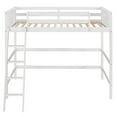thumbnail image 4 of Gewnee Twin Loft Bed, Solid Wood Loft Beds with Ladder for Kids Teens,White, 4 of 8