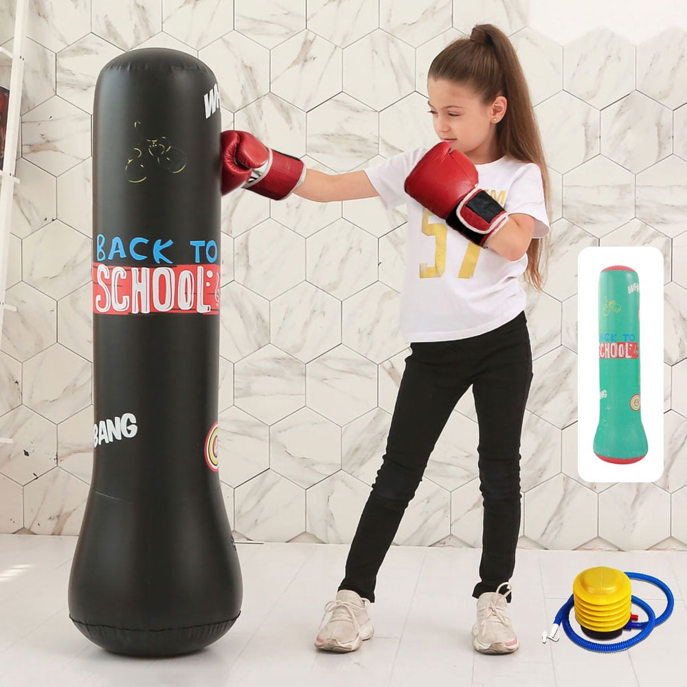 Adult Free-Standing Inflatable Punching Bag Stand Speed Boxing Training 160CM HG 