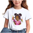 thumbnail image 2 of Spazoro Big Boys Girls Shirts Tee, Cute Print Graphic T-Shirts Short Sleeve Crew Neck Casual Summer Tops for Unisex White Size 7 T, 2 of 7