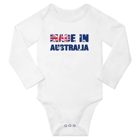 

Made In Australia Baby Long Sleeve Bodysuit (White 6 Months)