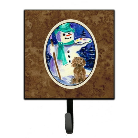 

Carolines Treasures SS1002SH4 English Springer Spaniel with Artist Snowman Leash or Key Holder 7Hx4.25W multicolor