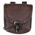 thumbnail image 2 of Belt Pouch Renaissance Accessories LARP Waist Bag C Coin Purse - Brown, 2 of 2