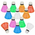 thumbnail image 2 of 18 Badminton Shuttlecocks Training Exercise Nylon Ball Game Sport Birdies Colors, 2 of 6