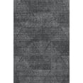 thumbnail image 4 of HomeRoots 664848 5 x 8 ft. Charcoal & Silver Geometric Transitional Washable Machine Made Rectangle Area Rug with UV Protection, 4 of 9