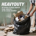 thumbnail image 4 of KeenEcho Heavy Duty Contractor Trash Bags 55-60 Gallon, 30 Count, 2.5Mil Extra Thick, Strong Black Garbage Bags, Leakproof Star Seal for Construction, Yard, Demolition Debris, 4 of 8