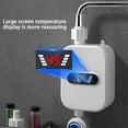 thumbnail image 6 of 3500W Electric Tankless Water Heater Set 110 Volt with LCD Display,US Version Instant Hot Water Heater for Bathroom Shower, 6 of 10