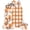 Burnt Orange, variant on Sage Green Plaid Arch Backdrop Cover 6Ft, Wedding Arch Covers Stretchy Backdrop, Gingham Check Minimalist Grid Farmhouse Fitted 2 Sided Arched Photo Background for Birthday Party Decorations