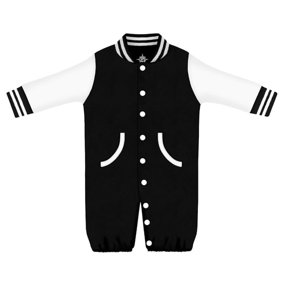 Creative Knitwear Infant Boys & Girls Convertible Varsity Romper, Newborn