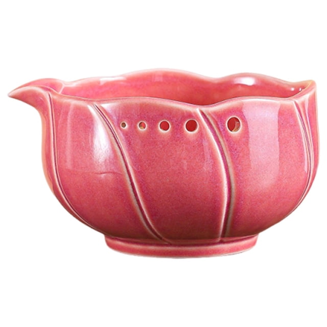 Rallador de ajo de cerámica, utensilio de cocina, tazón para pasta de ajo y jengibre Rosa