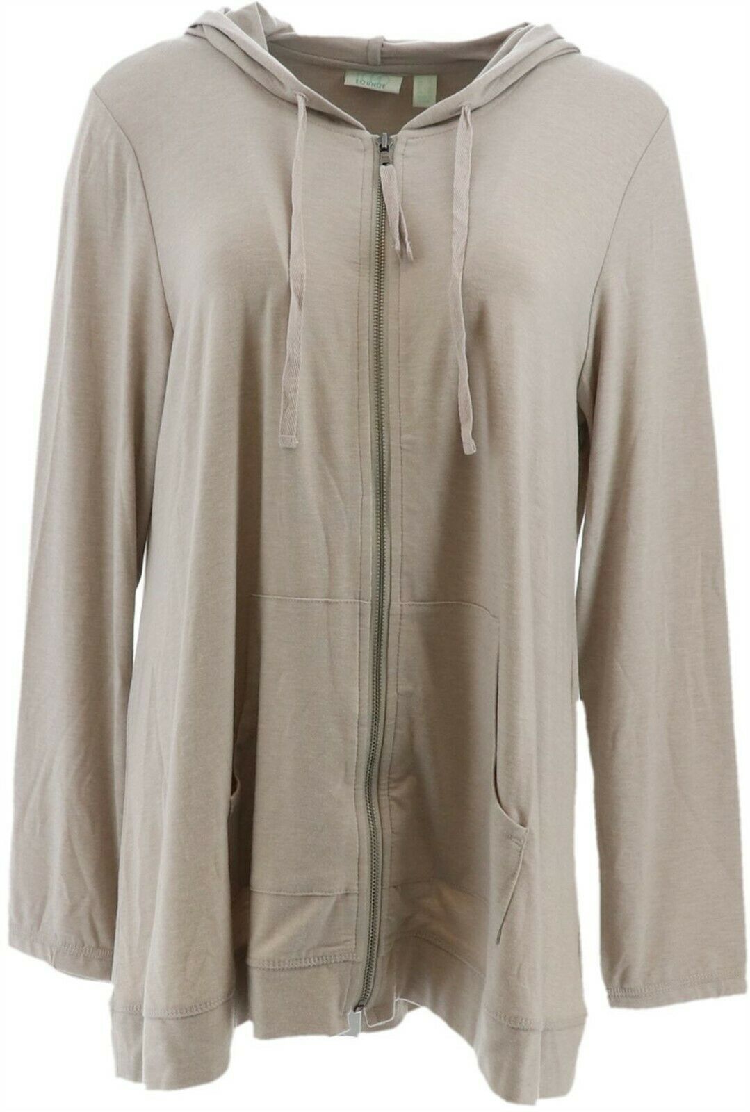 LOGO by Lori Goldstein - LOGO Lounge Lori Goldstein Jersey Zip Front Hoodie A309824 - Walmart 
