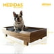 thumbnail image 5 of Cama para perro Atmos Homeware Kanxa Madera de Parota Sólida Cojín de Espuma Poliuretano Cubierta Poliéster Tamaño Mediana, 5 of 7