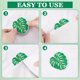 thumbnail image 3 of 10 parches termoadhesivos de hojas verdes con diseño de hojas de Monstera, bordados, autoadhesivos, para reparar ropa, vaqueros, bolsos y camisetas., 3 of 5