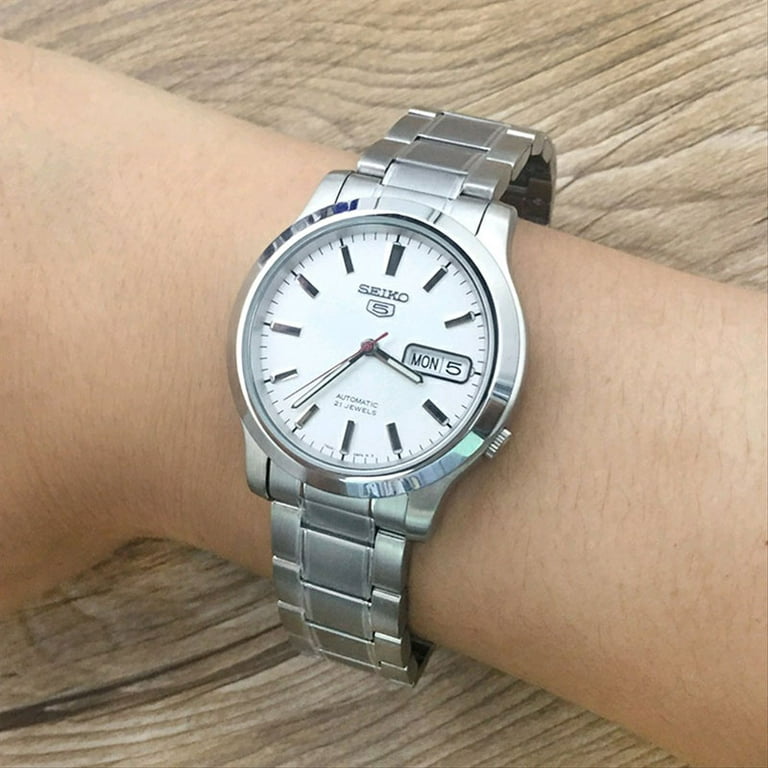 5 SNK789: Jewels Automatic Silver Watch with Water-Resistance - Walmart.com