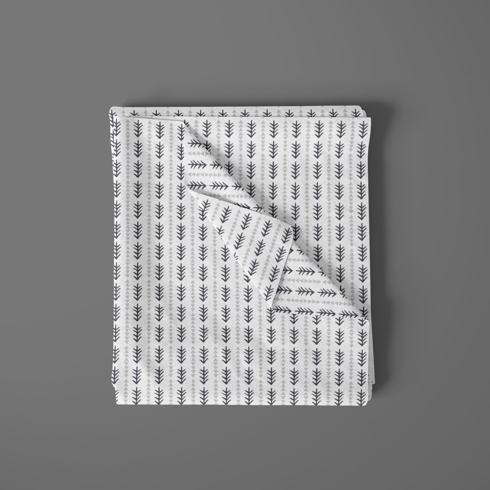 Mainstays 42" Light-weight Flannel Fabric Arrows by the Yard, White