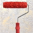 thumbnail image 2 of 7 '' Manga del cepillo de pintura del rodillo de relieve con herramienta de decoración de pared de # 1 3 SM SunniMix Rodillo de pintura de la decoración de la pared de DIY, 2 of 6