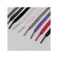 thumbnail image 3 of INSPIRE CHIC Print Flat Shoelaces for Sneakers Colorful Shoe Laces Art Printed Shoestring 2 Pair 160cm/62.99" Grey-Black, 3 of 6