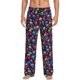 thumbnail image 1 of Fotbe Skull rainbow color mushroom Pantalones de Pijama para Hombre, Pantalones de Dormir, Pantalones de Casa con Cintura Ajustable y Bolsillos-Small, 1 of 6