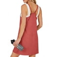 thumbnail image 5 of UVN Summer Dresses for Women Sleeveless Casual Shorts Jumpsuits Spaghetti Straps Romper Sundress with Pockets, 5 of 9