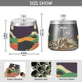 thumbnail image 2 of Yayeee Ashtray with Lid for Cigarette Smokeless Stainless Steel Home Ash Holder, Purple Mountain, 2 of 7
