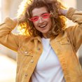 thumbnail image 2 of 1 pieza de gafas de sol creativas con forma de labio, divertidas gafas de sol sin marco, accesorio de fotografía, 2 of 5