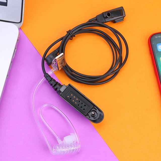 Audífonos de tubo acústico de aire Micrófono PTT para Motorola GP380 GP340 GP328