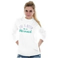 thumbnail image 3 of Life Better As Mermaid Beach Lover Women's Long Sleeve T Shirt Brisco Brands S, 3 of 6