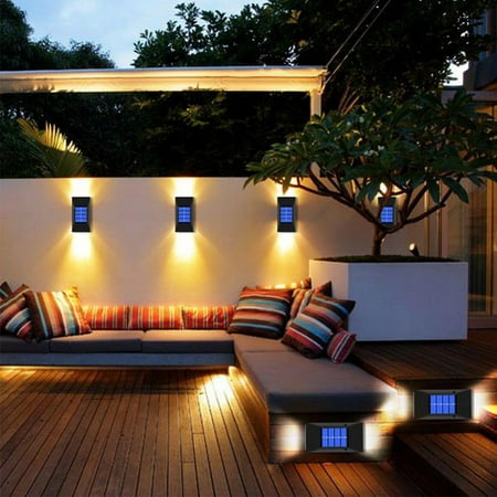 

BIG SALES!!Oaktree Solar Wall Lights LED Lamp Solar Powered Outdoor Decorative Garden