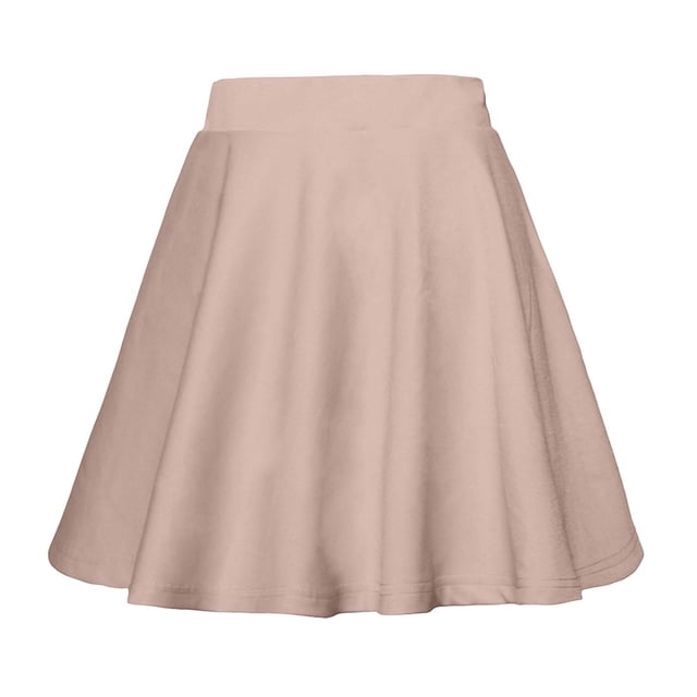 Faldas de Verano Cortas de Mujer Falda de Color Sólido de Línea A, Falda Media Casual para el Uso Diario de Primavera
