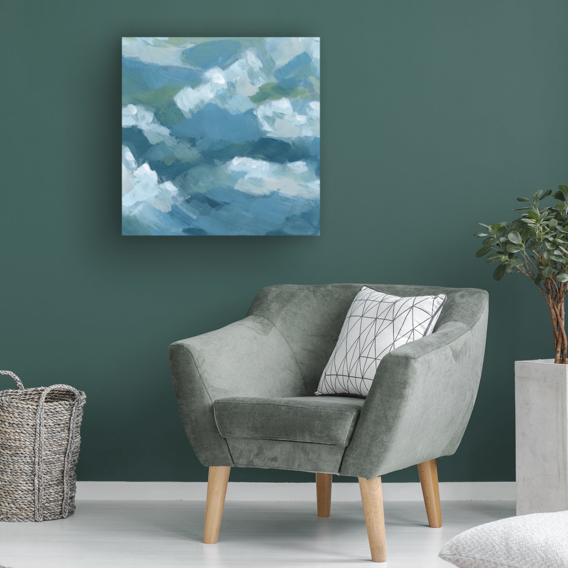 Trademark Fine Art June Erica Vess  Brushy Surf I Canvas Wall Art