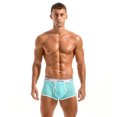 thumbnail image 2 of FhsagQ Underwear Mens Underwear Boxers Briefs Pack Xsmall Large Men's A Underwear Threaded Cotton Solid Color Comfortable Absorbing Summer Breathable Boxer Pants Light Blue M, 2 of 4