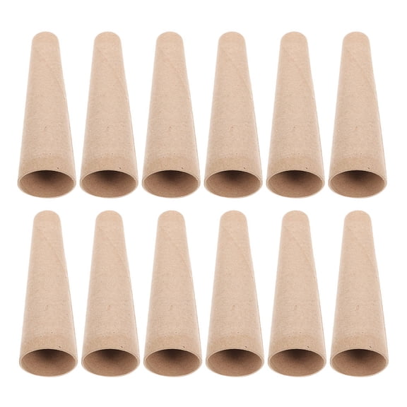 Worgeous 12pcs Manual Crochet Wool Winder Tubes Paper Cones for Yarn Efficient Yarn Ball Winding Tools for Textile and Garment