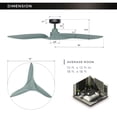 thumbnail image 5 of Aerofanture Ceiling Fans Minimalist Modern 52" Ceiling Fan with ABS Blades and Remote Control, Indoor, 5 of 9