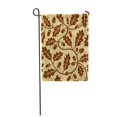 thumbnail image 1 of JSDART Brown Pattern Oak Leaf Acorn Green Tree Nut Garden Flag Decorative Flag House Banner 12x18 inch, 1 of 1