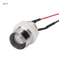 thumbnail image 1 of 10 diodos emisores de luz precableados de 6 ~ 12 V, cable de 20 cm, 10 mm con soporte de metal que indica cuentas de lámpara LED en línea, 1 of 8