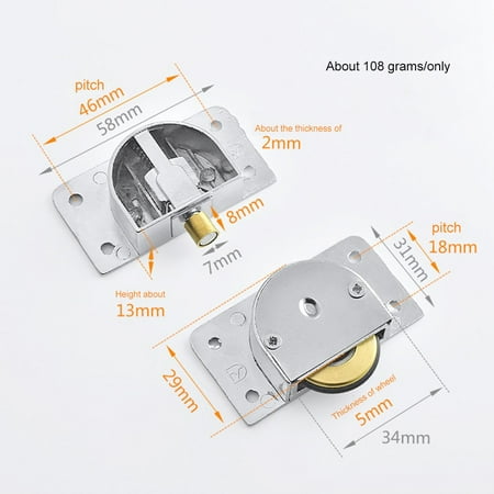 

Old-fashioned Wardrobe Pulley Up And Down Rail Wheel Sliding Door Wheel