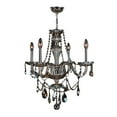 thumbnail image 5 of Provence Collection 4 Light Chrome Finish and Black Crystal Chandelier 23" D x 25" H Medium, 5 of 6