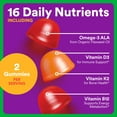thumbnail image 5 of SmartyPants Toddler Organic Multi & Vegetarian Omega 3 Gummy Vitamins with D3, C & B12 - 60ct, 5 of 13
