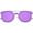 Gunmetal / Purple Mirror, variant on sunglassLA - Modern Ultra Slim Wire Frame Mirrored Flat Lens Pantos Sunglasses - 58mm