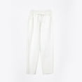 thumbnail image 5 of Huankd Petite Pants For Women Linen Pants Women Petite Straight Leg Pants Women Cotton Linen Pants Women White XL, 5 of 9