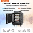 thumbnail image 6 of VEVOR Insulated Food Pan Carrier, 81 Qt Hot Box for Catering, Food Box Carrier with Double Buckles, Front Loading Food Warmer with Handles, Stackable End Loader with Wheels for Restaurant, Canteen, 6 of 10