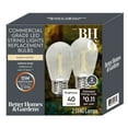 thumbnail image 4 of Better Homes & Gardens S14 0.9W LED Replacement Bulbs for Outdoor Commercial String Lights, Warm White, 2-Pack, 4 of 5
