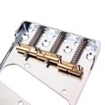 thumbnail image 4 of Puente de guitarra Vintage, doble superficie de chorro de arena con muescas , asiento tón, apto para piezas de puente de guitarra T shamjiam Placa de control de puente cromado, 4 of 8