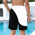 thumbnail image 6 of UQJfacai Boys Swim Trunks Color Block UPF 50+ Quick Dry Swim Shorts with Pockets Beachwear Bathing Suits Swimsuit for Kid 4-15 Years, 6 of 7